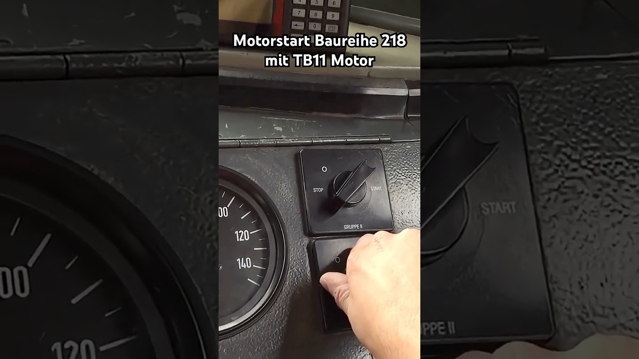 Baureihe 218 mit TB11 - Motorstart