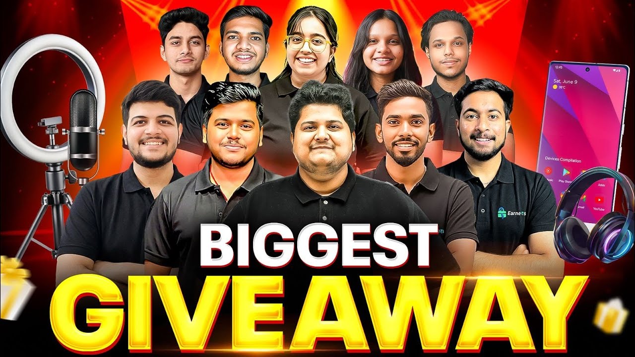 Biggest Giveaway 2026 🔥 | FREE Gifts Worth 10 Lakh Rs. @17th July | Earners 