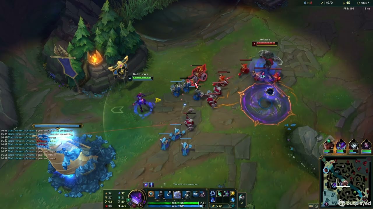 Ana manipulando sua esfera raivosa (ana é so mais engraçado que orianna risos)