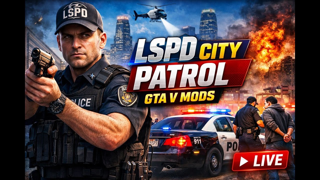 GTA V Mods Lspd City Patrol #1  LSPDFR
