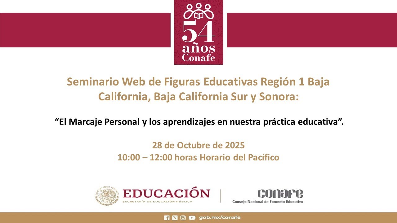 Seminario Web de FE: &ldquo;El Marcaje Personal y los aprendizajes en nuestra pr&aacute;ctica educativa&rdquo;.