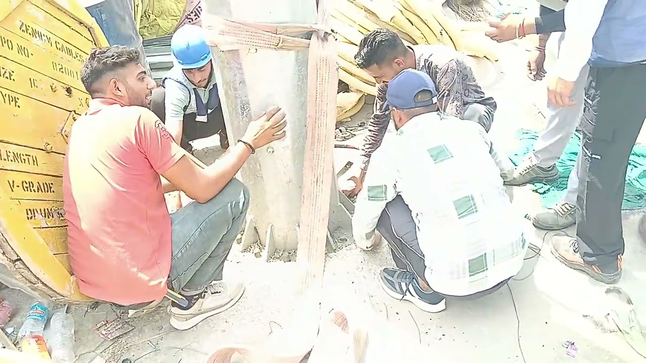 high mast pole kaise utare full video#how to dismantle high mast pole