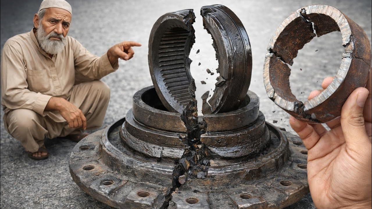 Shocking Condition! Totally Damaged Excavator Hub Saved by Lathe Master