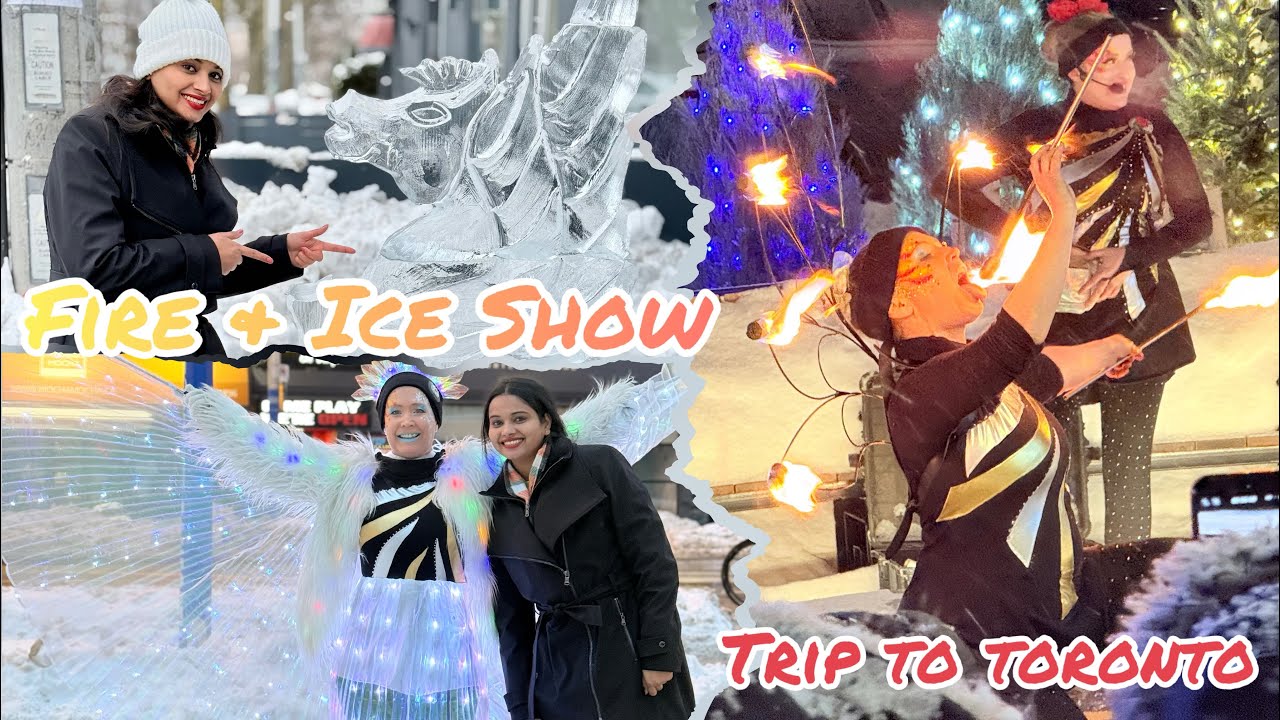 Mesmerizing Fire & Ice Show in Toronto | Things to do in Toronto ​⁠|  Canada Winter special #toronto