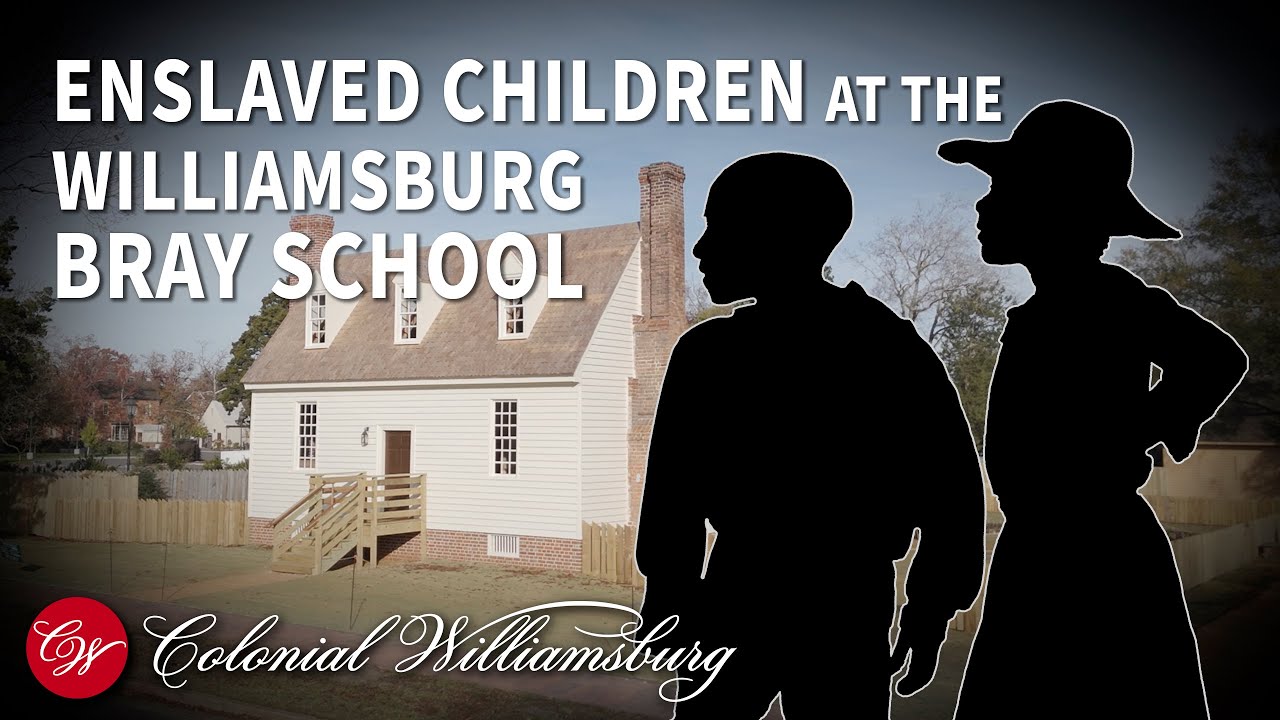 What was life like for enslaved children who attended the Williamsburg Bray School?