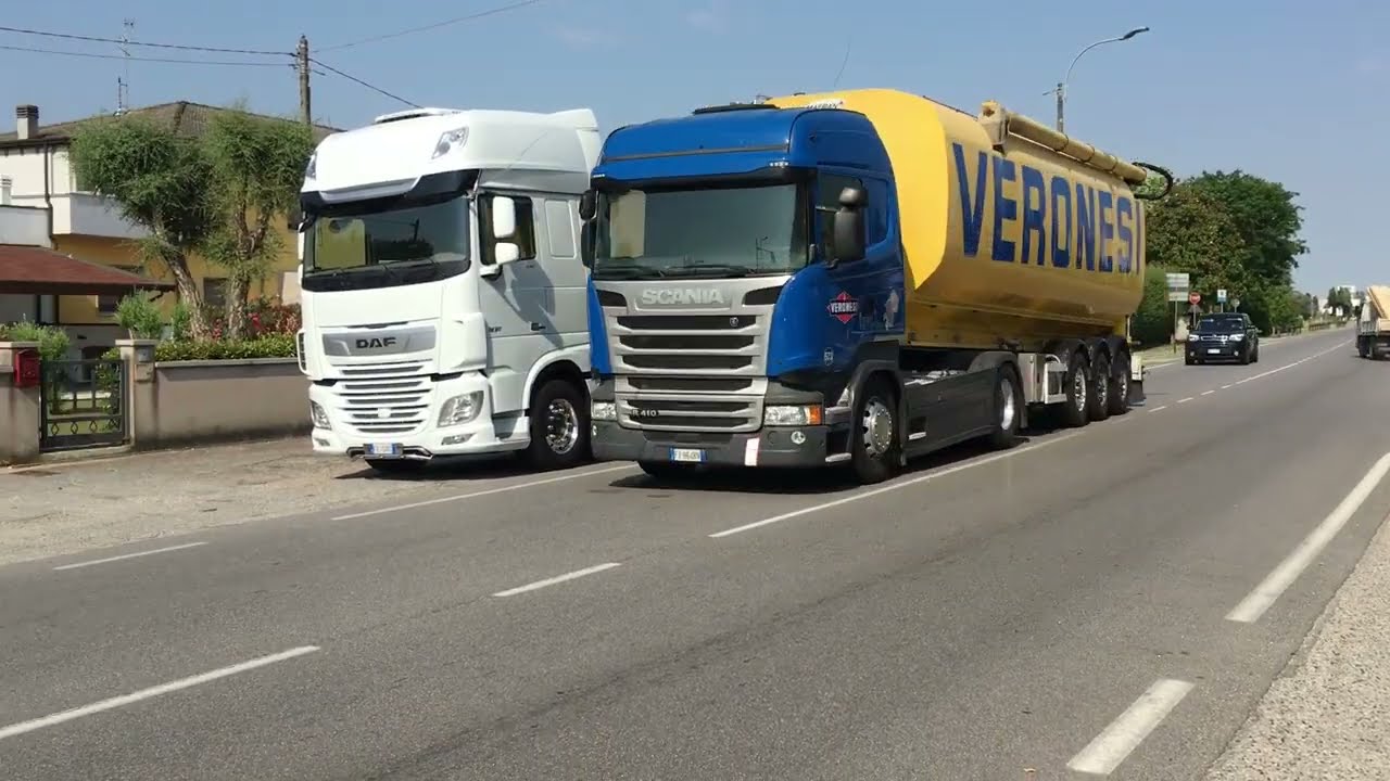 Trucks on the roads of Italy