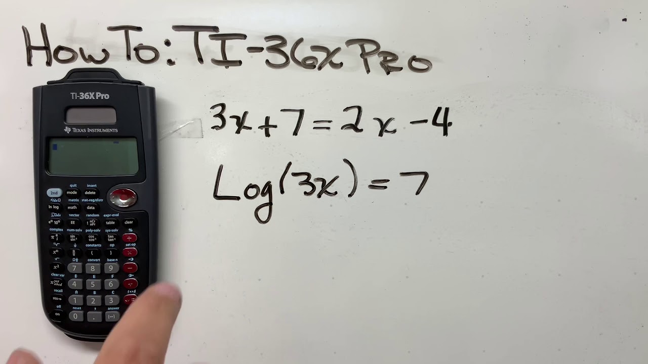 How To: TI36x-Pro - Using Equation Solver for Single Unknown