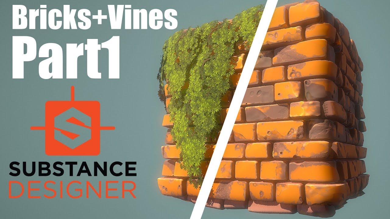 Substance Designer - Brick Vines Part1
