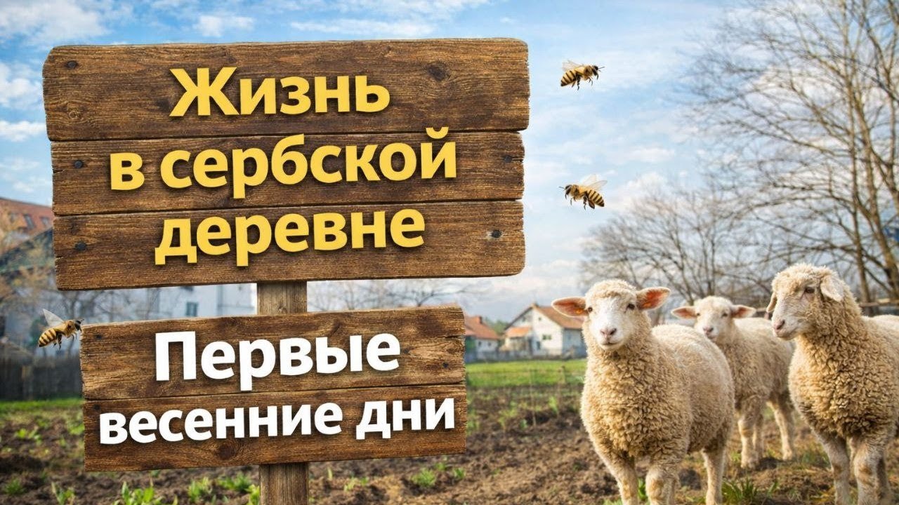 Весна в сербской деревне 🌱 Первые работы в саду | Жизнь в Сербии