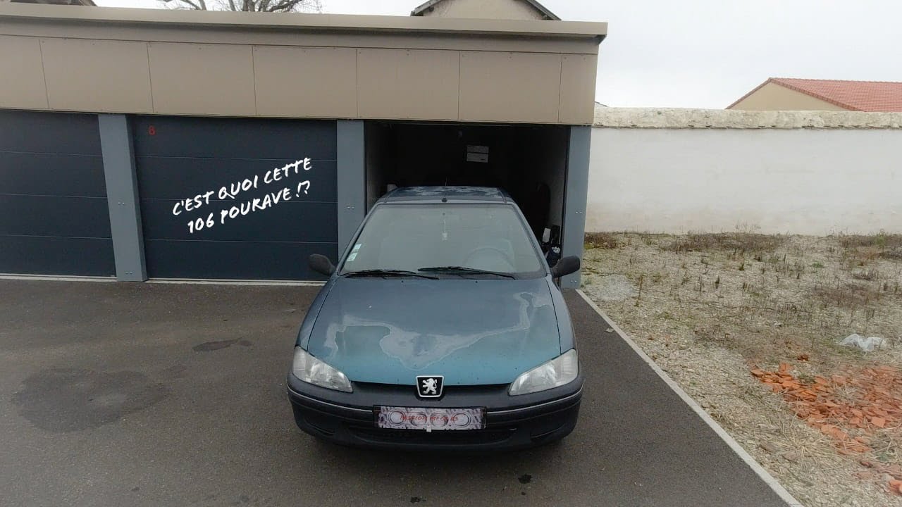 La 106 bleu/ vert dégueu 😅😂!