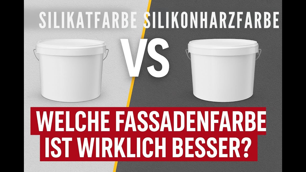 Silikatfarbe vs. Silikonharzfarbe &ndash; Welche Fassadenfarbe ist wirklich besser?