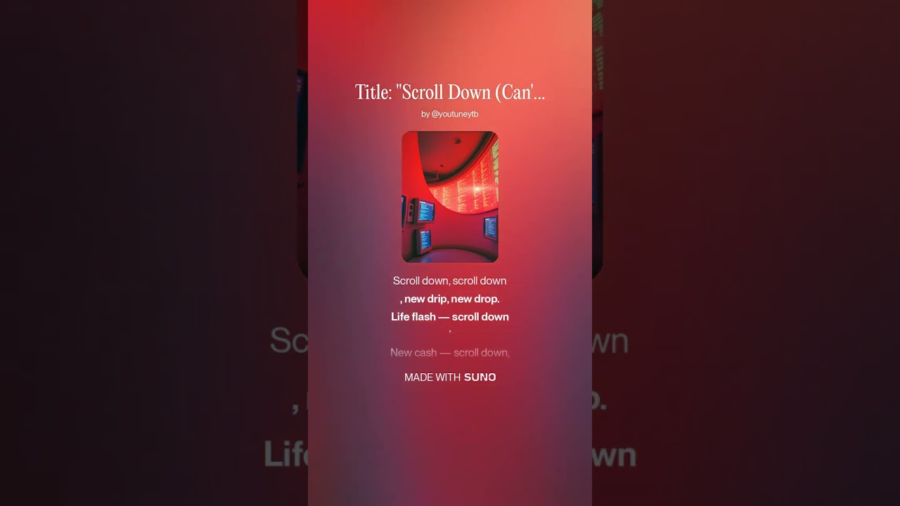 Scroll Down Can't Stop #music #rap #hiphop #newmusic  #song #scrolldown #banger