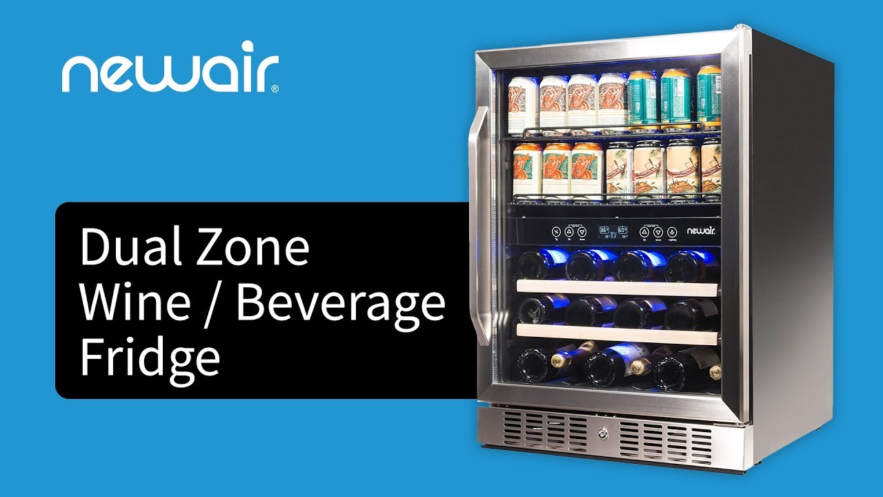 Dual Zone Wine & Beverage Fridge | NewAir AWB-400DB