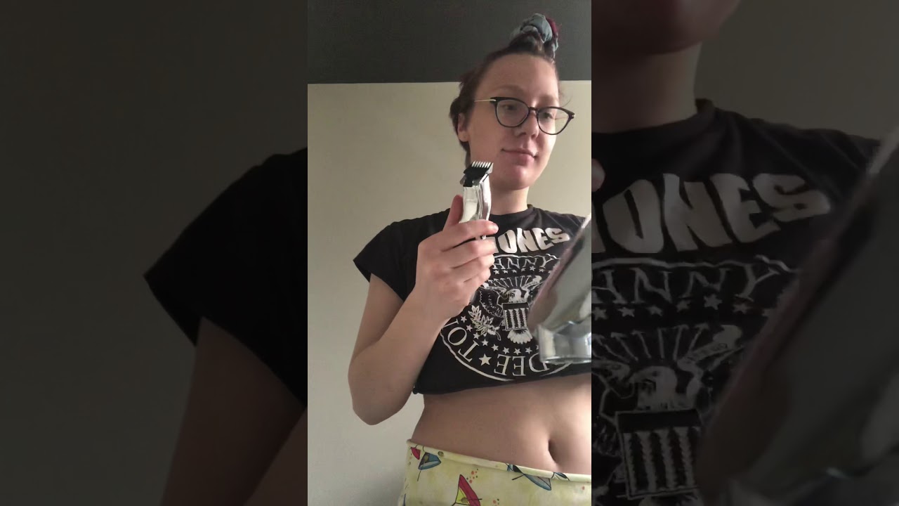 Drunk shaving hair