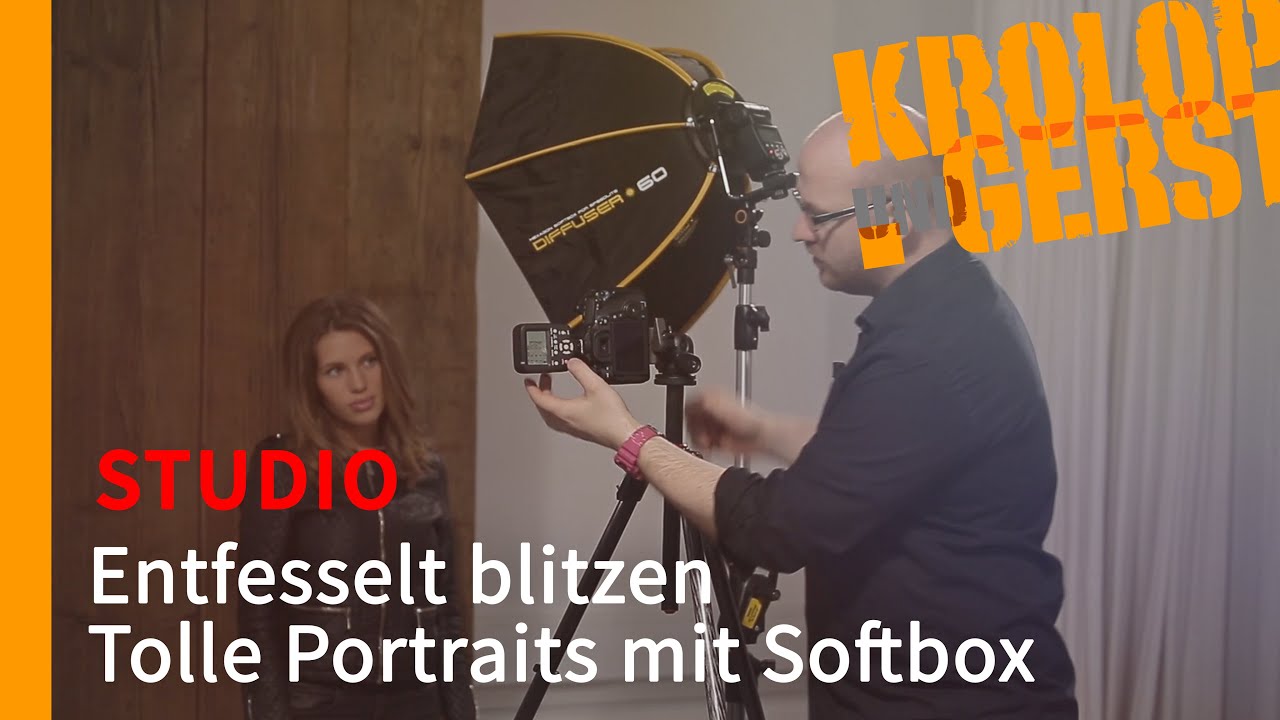 Tolle Portraits mit Softbox -Entfesselt blitzen -  🏠 STUDIO 🏠 Krolop&Gerst