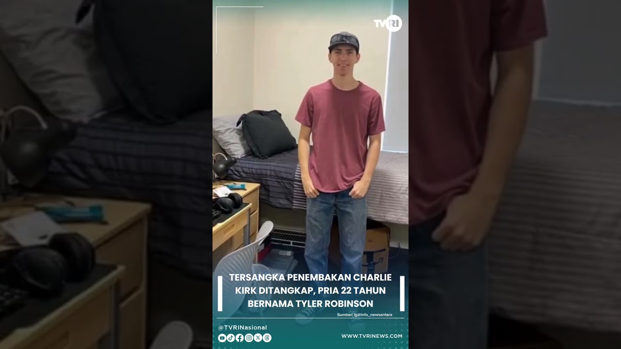 Tersangka Penembakan Charlie Kirk Ditangkap, Pria 22 Tahun Bernama Tyler Robinson 