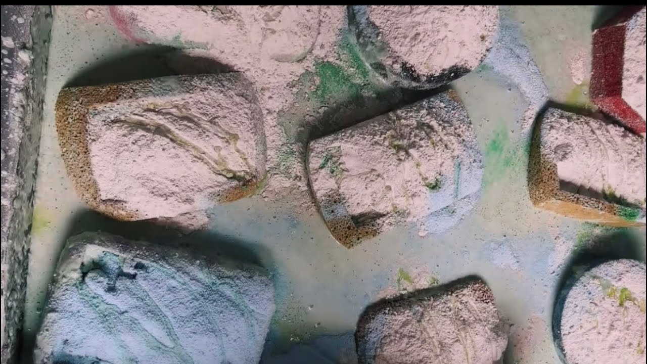 Dump laundry powder detergent and dish soap and very satisfying  #asmr #oddlysatisfying #satisfyling