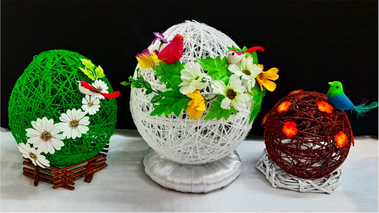 2 Economical Easter Egg Decoration step by step at home |DIY Low budget Easter décor ideas