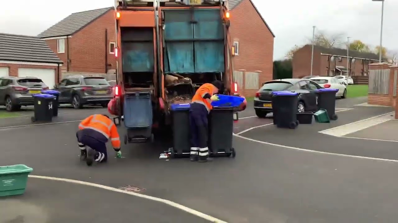 Blue bin collection
