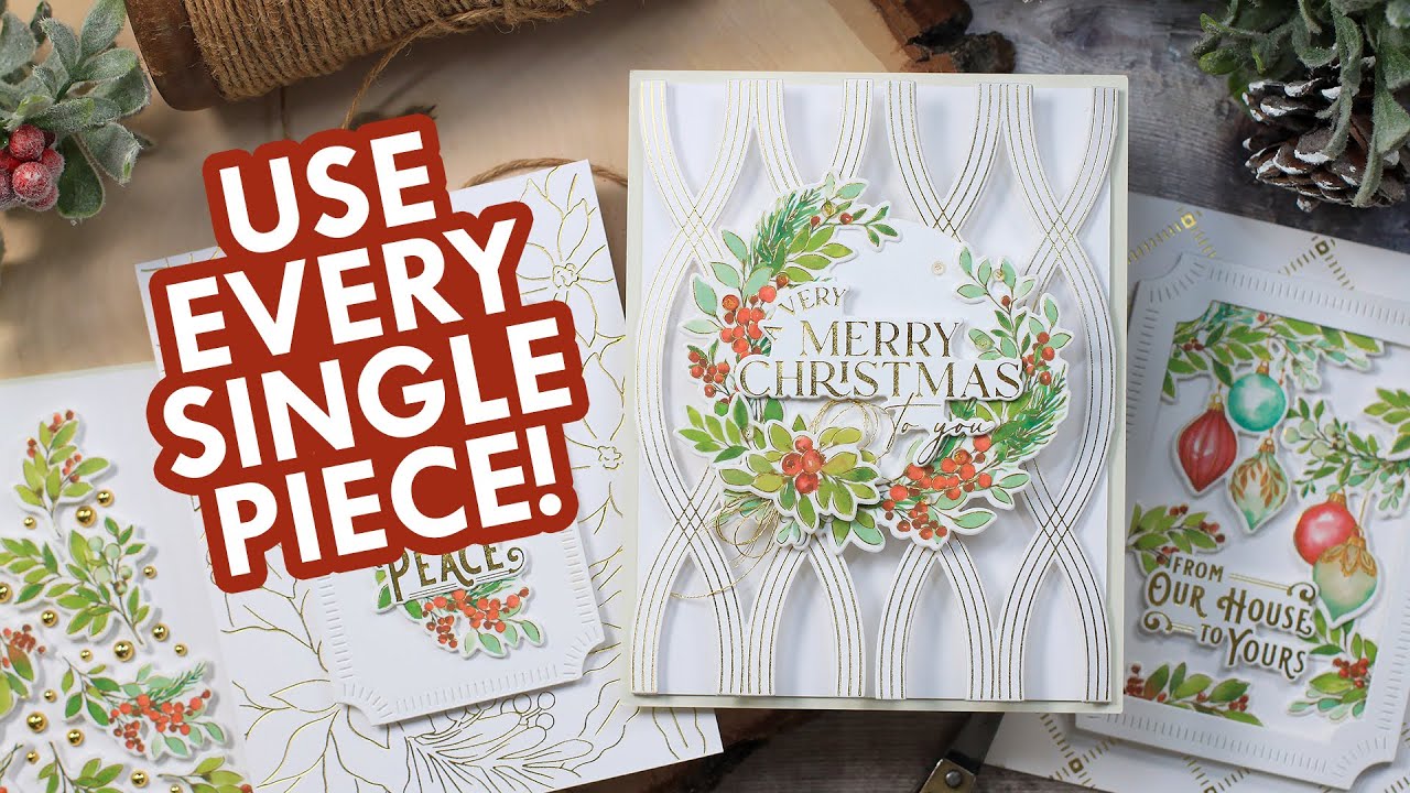 My NEW! set with Pinkfresh Studio - Deck The Halls WATERCOLOR Washi