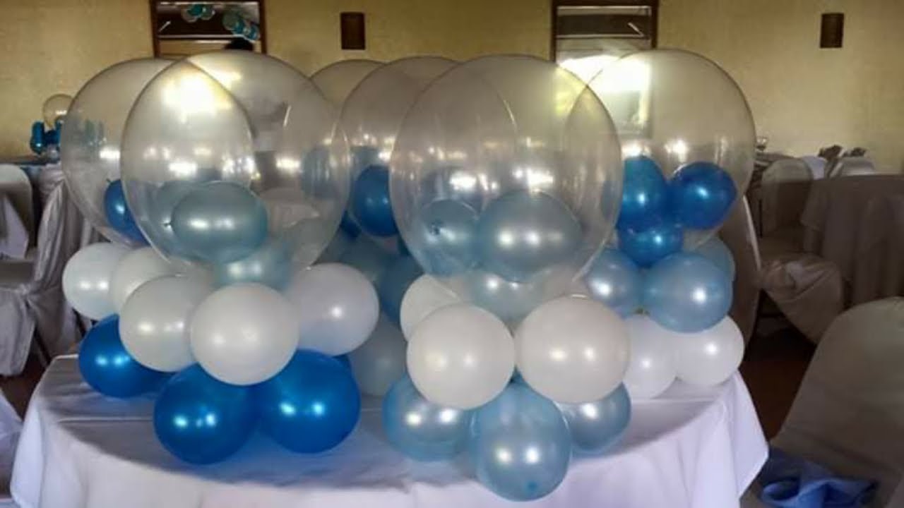 Balloons inside a balloon | Balloon Centerpiece