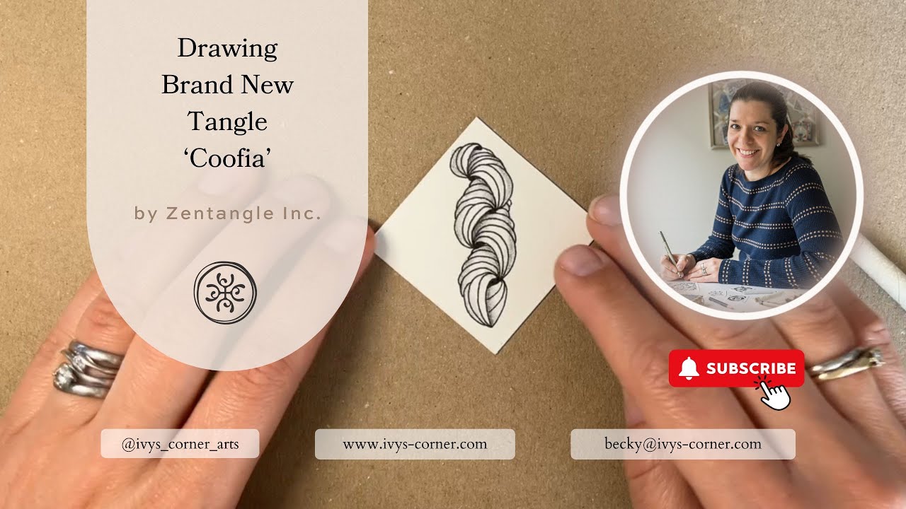 How to Draw Coofia | Beautiful New Organic Zentangle Tangle