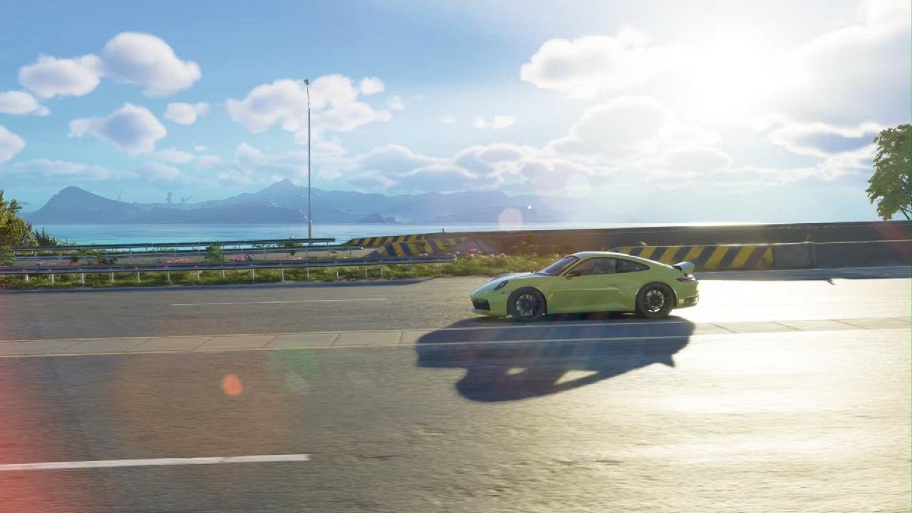 2021 Cartagena Yellow Porsche carrera 4s w/ Logitech G923 Racing Wheel