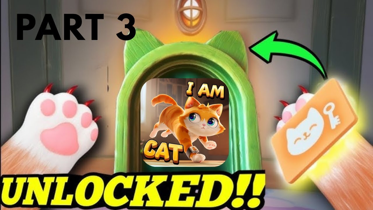 I GOT THE KEY CARD TO THE GARAGE | I Am Cat(gameplay) - Part 3
