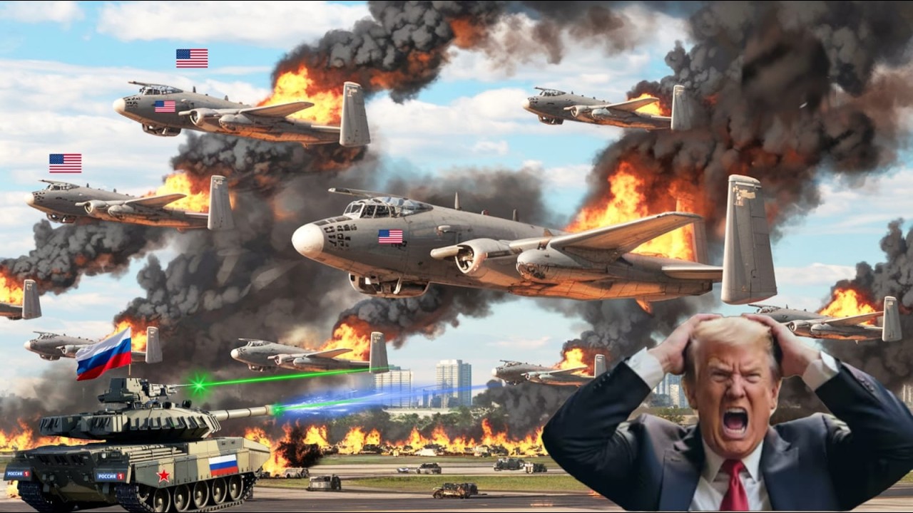 60 US A10 Bombers Ambushed! Russian Laser Tanks Respond to Attack in Sky &ndash; ARMA 3