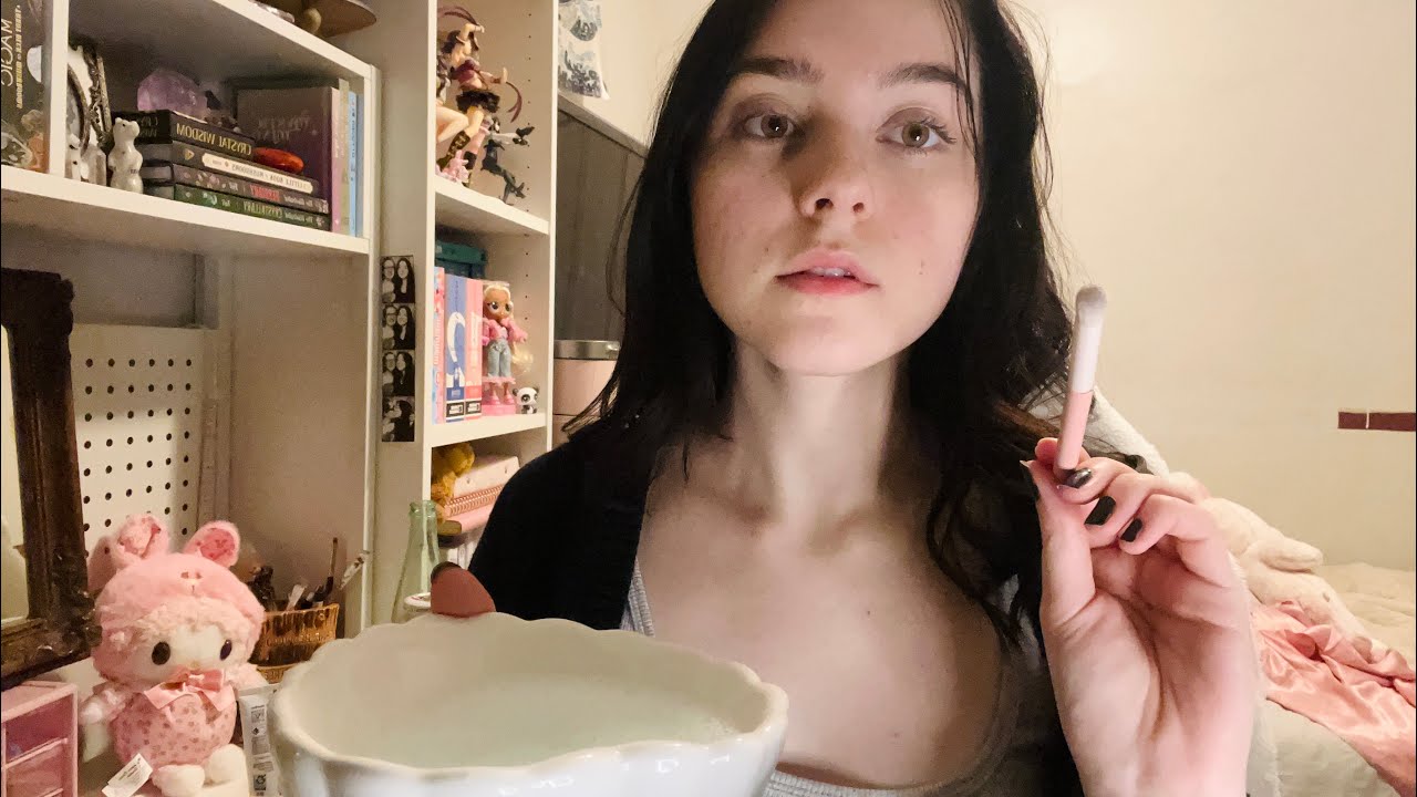 ASMR Facial ☺️✨ (mouth sounds, personal attention, whispering)