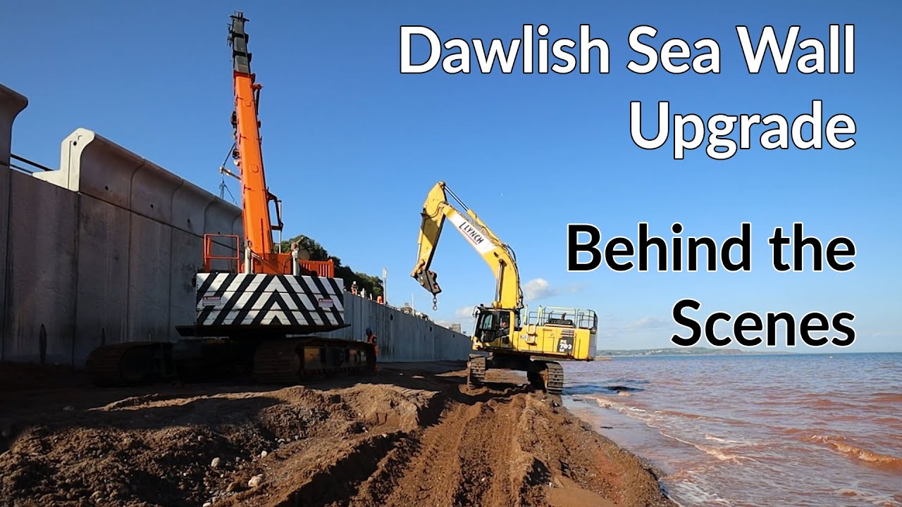 Guided tour of the new sea wall build at Dawlish railway station