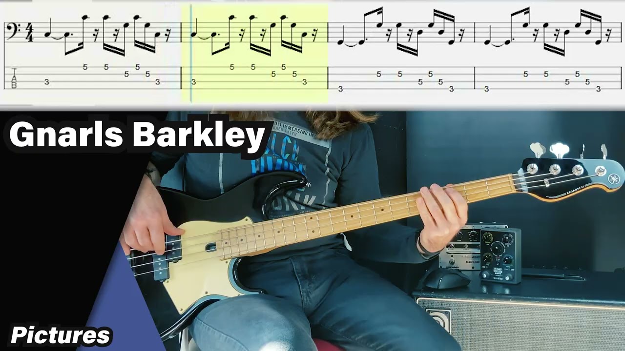 Gnarls Barkley - Pictures (Bass Cover With Tabs) #basscover #gnarlsbarkley