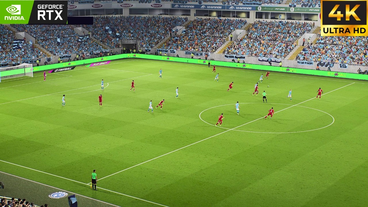 eFootball 2026 (PC) | Liverpool vs Manchester City | 4K 60FPS HDR Gameplay | Long Ball Position Game