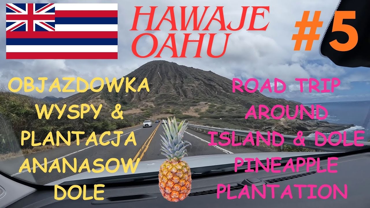 Hawaje Oahu,  taka objazdowka po wyspie./ Hawaii Oahu road trip.(Now with English captions)