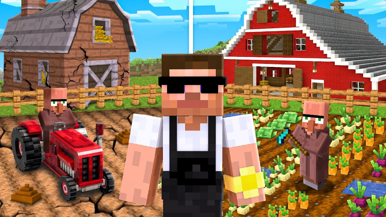 From Poor to Rich Farmer in Minecraft..