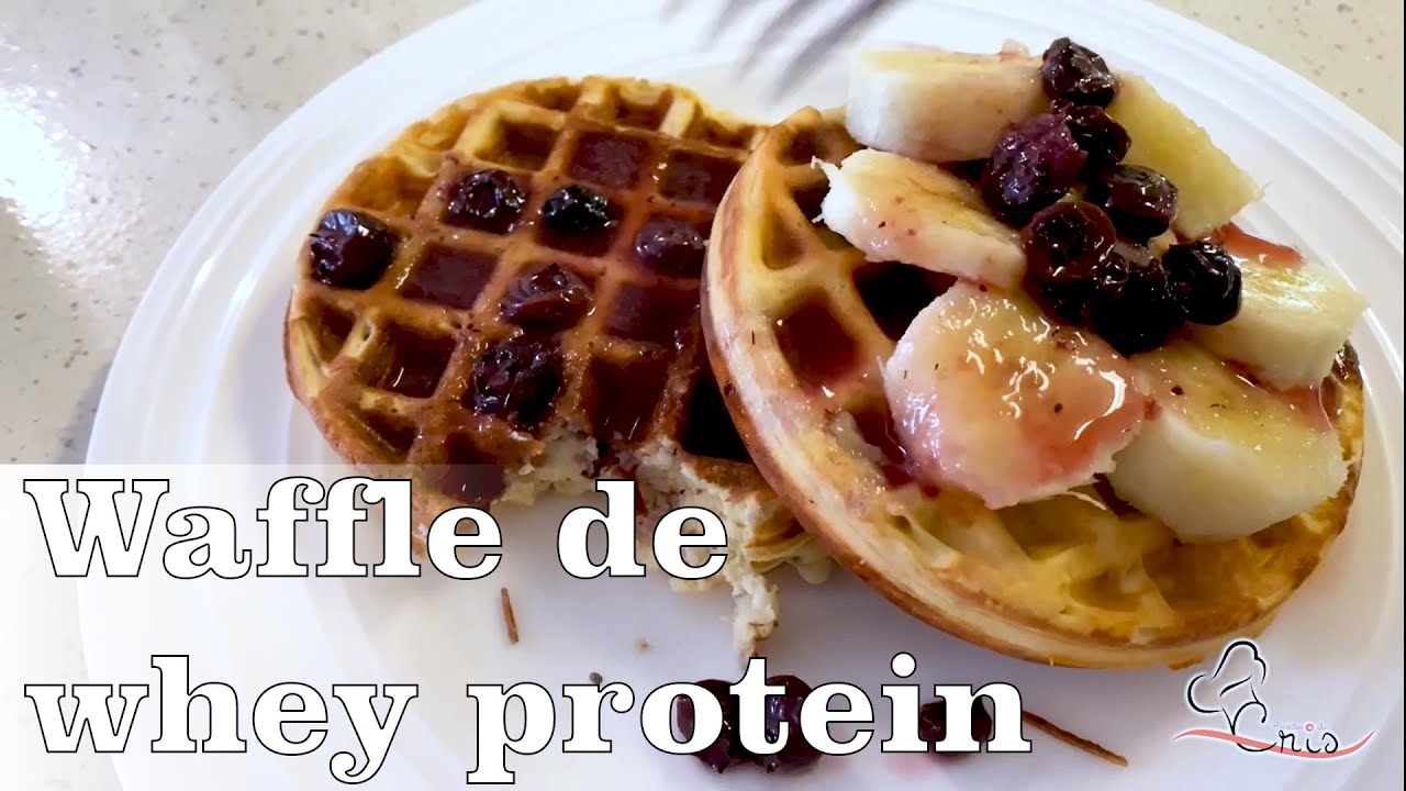 Receita com Whey Protein: Waffle Proteico