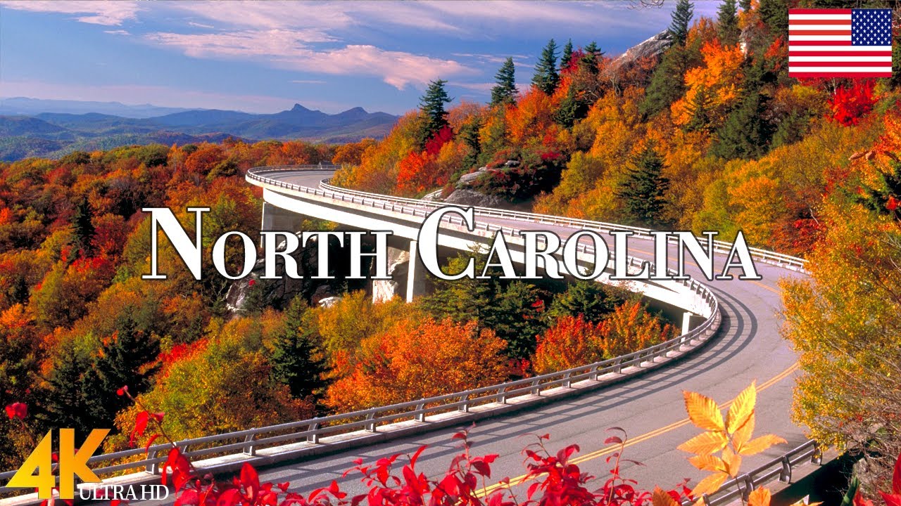 Autumn North Carolina 4K Ultra HD • Enchanting Autumn, Scenic Relaxation Film with Calming Music.