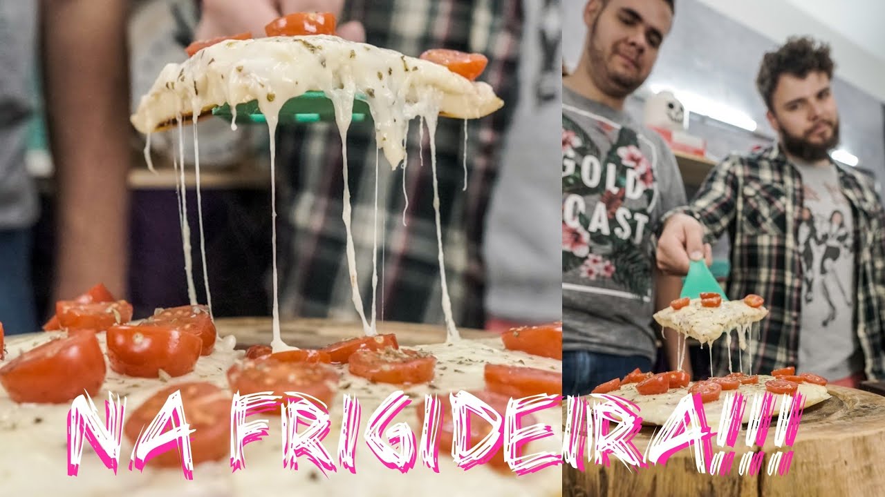 PIZZA DE FRIGIDEIRA SUPER FÁCIL E RÁPIDO! (Ft. Menino Prendado)