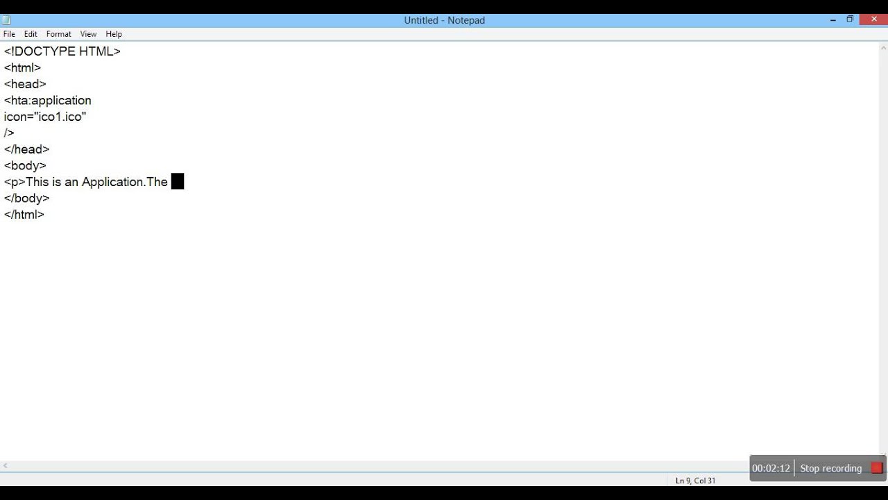 How to Create an Application using Notepad Easily