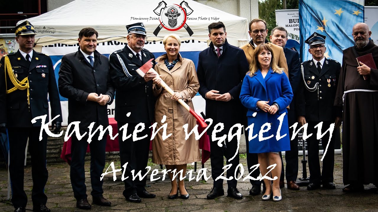 Muzeum Pożarnictwa w Alwerni - wmurowanie kamienia węgielnego