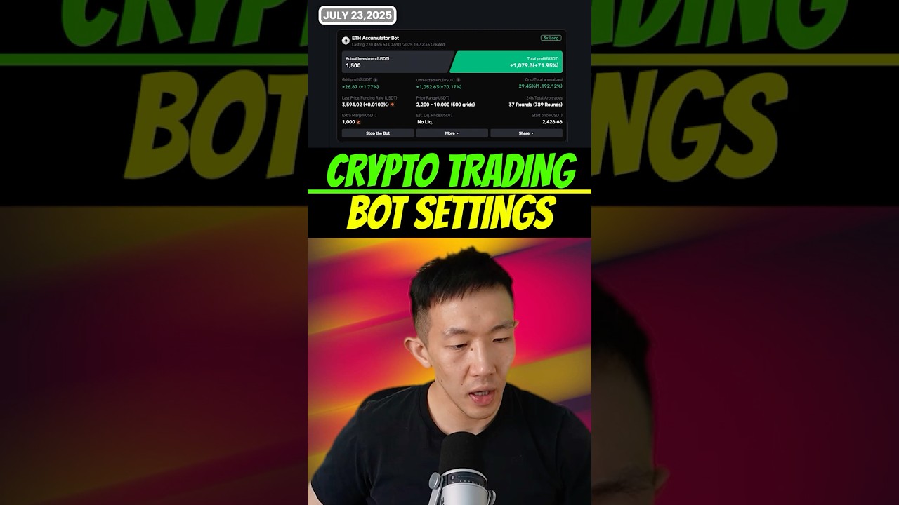 What are my new settings for my crypto trading bot? #cryptotrading #crypto #cryptoinvesting