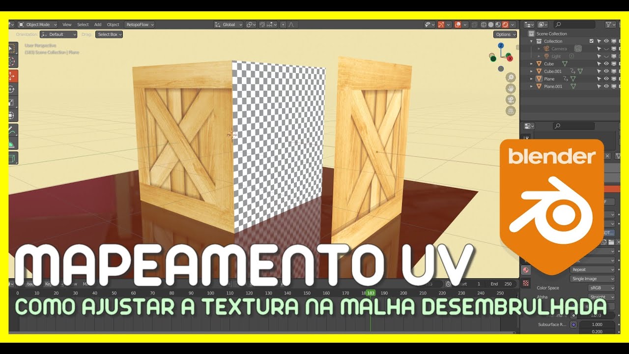 MAPEAMENTO UV - AJUSTE TEXTURAS NUMA MALHA 3D