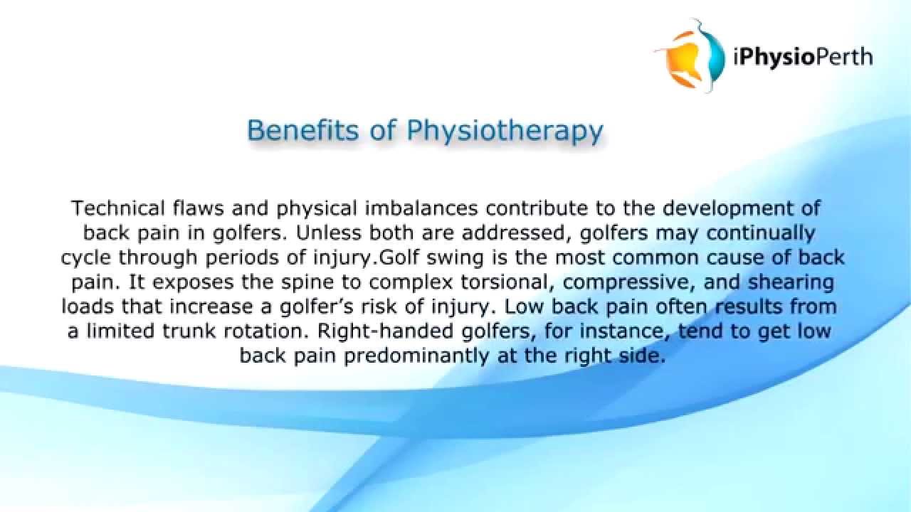 Perth Golf Physio & Low Back Pain | North Perth & Leederville Sports Physiotherapy WA