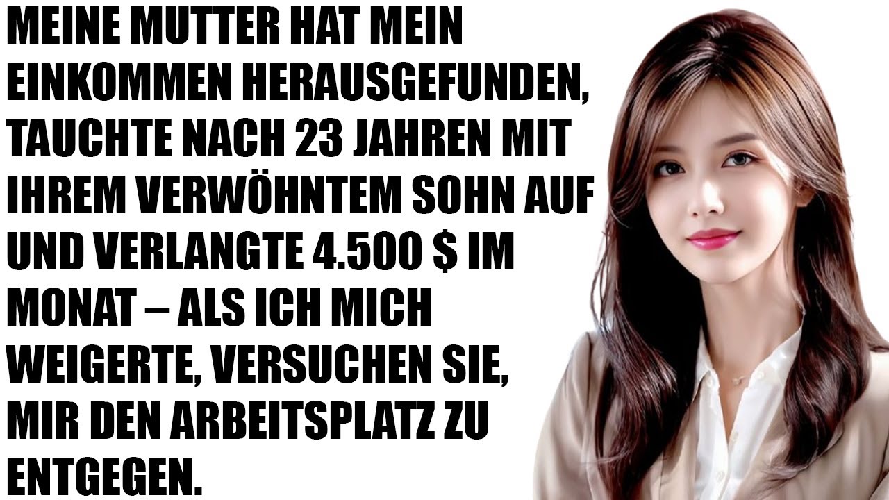 Meine Mutter kam mit meinem verwöhnten Bruder – verlangte plötzlich 4.500 $ pro Monat!