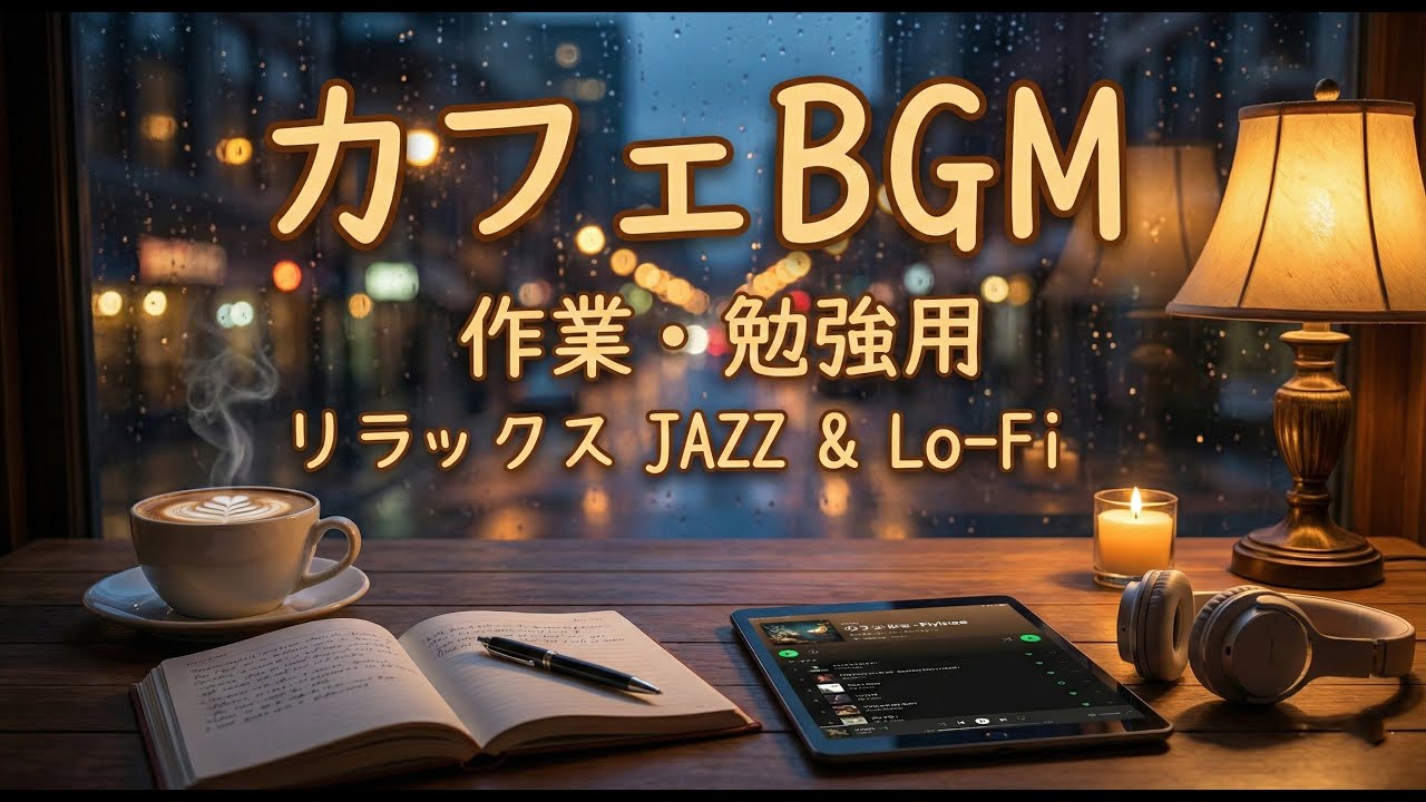 【作業用BGM】【商用利用可能】最高の集中力をもたらすカフェ音楽 - 勉強・仕事・読書のためのリラックスJazz & Piano