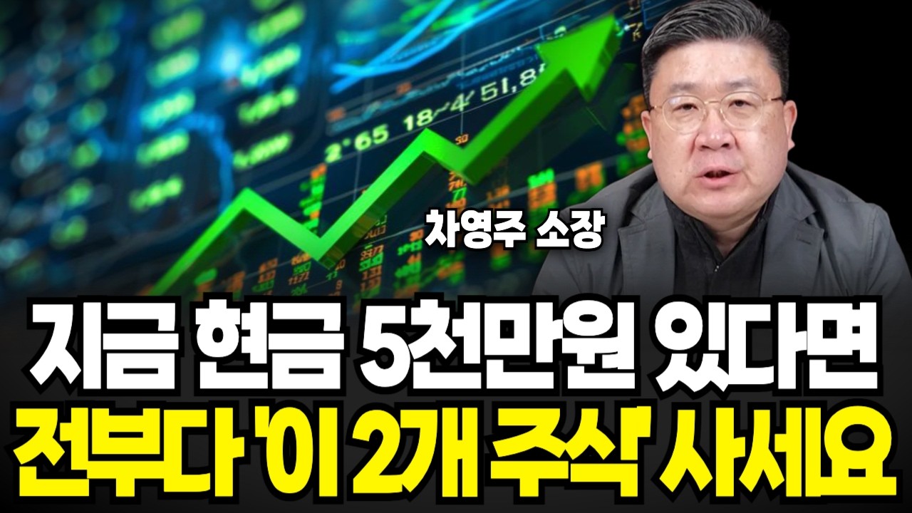 지금 현금 5천만원 있다면 전부 다 '이 2개 주식' 사세요 (차영주 소장 / 1부)