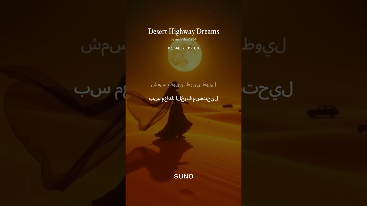 Night Desert Highway Ride