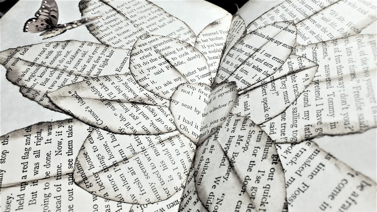 Simple Idea Using Book Pages to Decorate Your Junk Journal! Easy Tutorial Junk Journal Paper Outpost