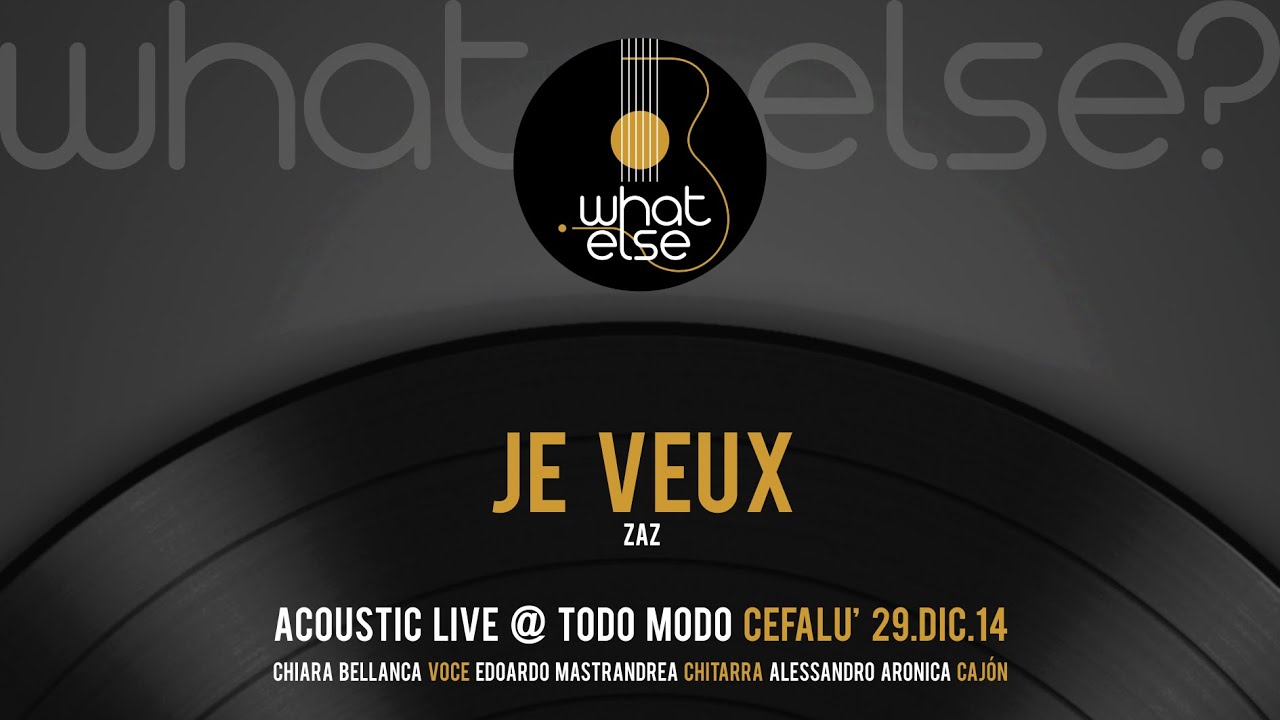 Je Veux - Zaz (acoustic cover) live @ TodoModo