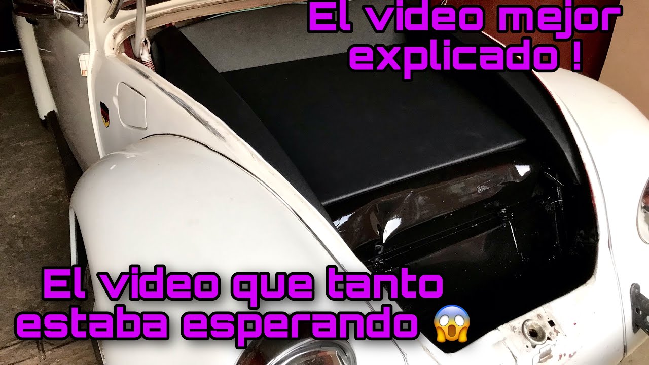 Como hacer cajuela de vocho facil* 2022